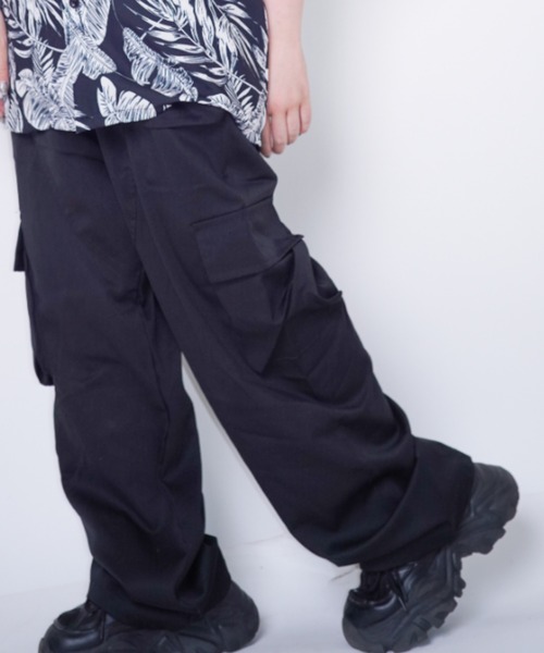 Bling Leads（ブリングリーズ）の「Z)【BLINGLEADS】ABM21457 EAZY カーゴPANT（その他パンツ・レディース・ブラック・FREE）」の4枚目の写真