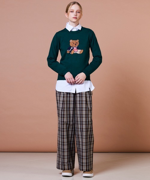 DOUBLE STANDARD CLOTHING(ダブルスタンダードクロージング)の「ベアニットプルオーバー(ニット/セーター・レディース・グリーン・38/36)」の3枚目の写真