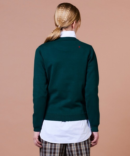 DOUBLE STANDARD CLOTHING(ダブルスタンダードクロージング)の「ベアニットプルオーバー(ニット/セーター・レディース・グリーン・38/36)」の6枚目の写真