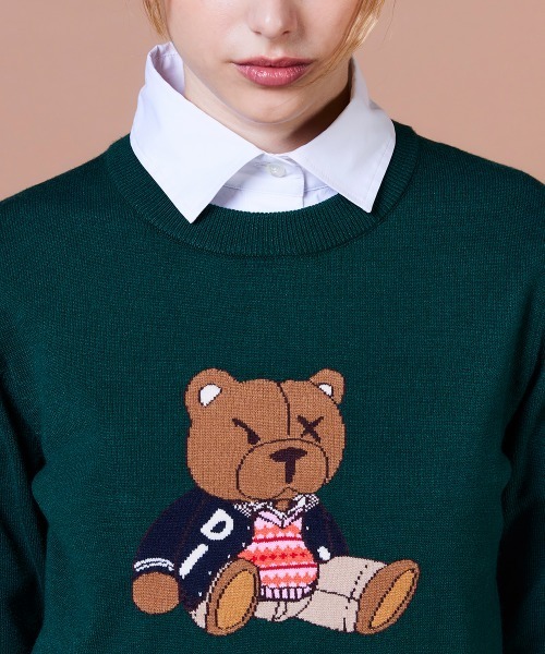 DOUBLE STANDARD CLOTHING(ダブルスタンダードクロージング)の「ベアニットプルオーバー(ニット/セーター・レディース・グリーン・38/36)」の7枚目の写真