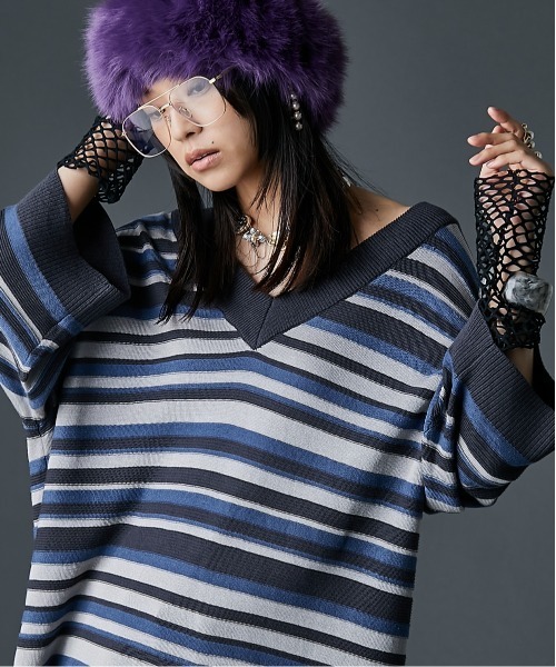 ニット セーター Vネックニット「大きいサイズ有」GEVS. レディース Vネックニット＜大きいサイズ有＞GEVS.（ニット/セーター