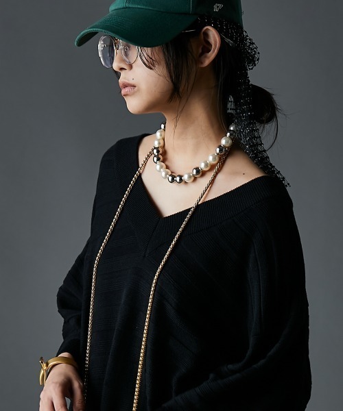 ニット セーター Vネックニット「大きいサイズ有」GEVS. レディース Vネックニット＜大きいサイズ有＞GEVS.（ニット/セーター