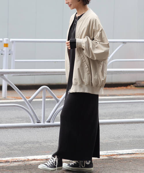 JOURNAL STANDARD relume（ジャーナルスタンダード　レリューム）の「ウォッシャブルナイロンダブルジップMA-1（MA-1・レディース・ブラウン/ベージュ/カーキ・FREE）」の17枚目の写真