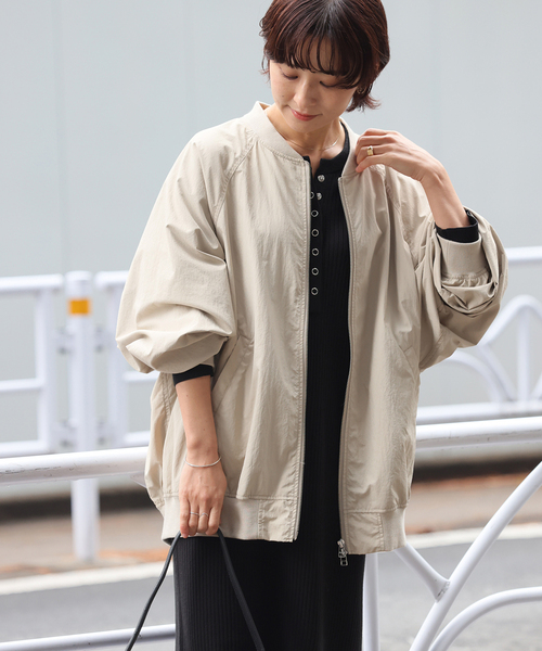 JOURNAL STANDARD relume（ジャーナルスタンダード　レリューム）の「ウォッシャブルナイロンダブルジップMA-1（MA-1・レディース・ブラウン/ベージュ/カーキ・FREE）」の20枚目の写真