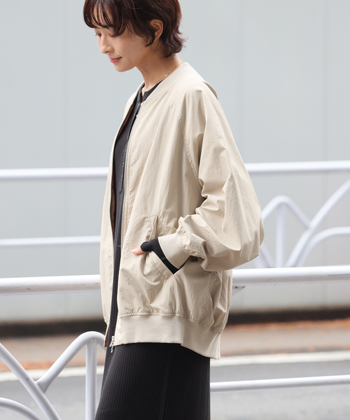 JOURNAL STANDARD relume（ジャーナルスタンダード　レリューム）の「ウォッシャブルナイロンダブルジップMA-1（MA-1・レディース・ブラウン/ベージュ/カーキ・FREE）」の21枚目の写真