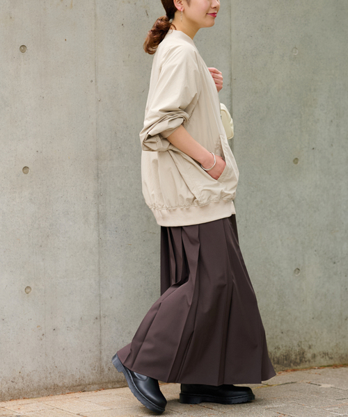 25AW新作］ウォッシャブルナイロンダブルジップMA-1（MA-1