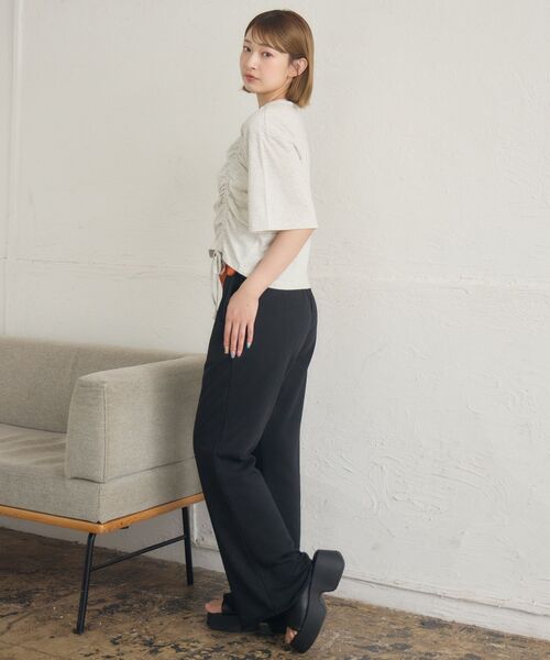 RETRO GIRL（レトロガール）の「フレアスウェットPT（スウェットパンツ・レディース・ホワイト系その他/ライトグレー/ブラック・FREE）」の9枚目の写真