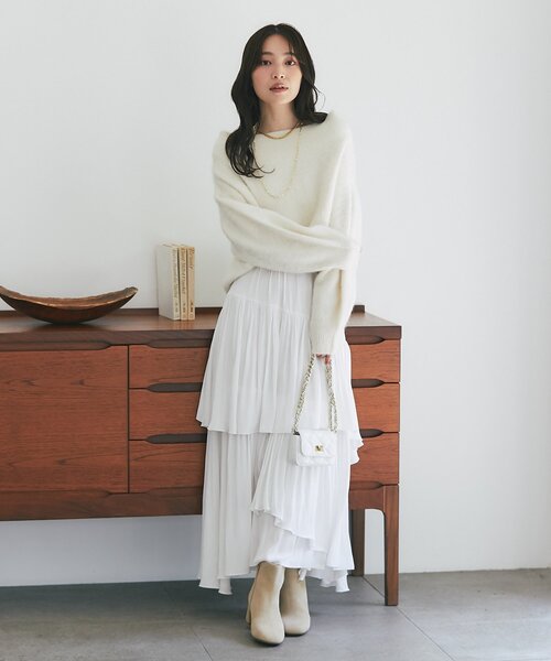 新色追加！miki監修・3サイズあり】イレヘムティアードスカート