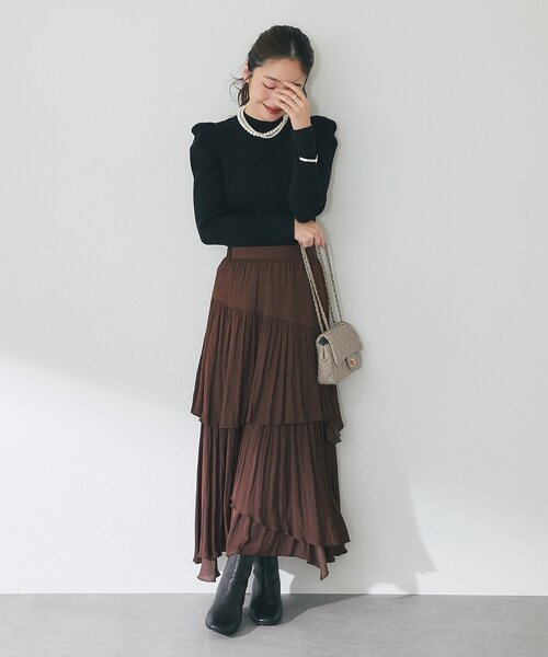 新色追加！miki監修・3サイズあり】イレヘムティアードスカート