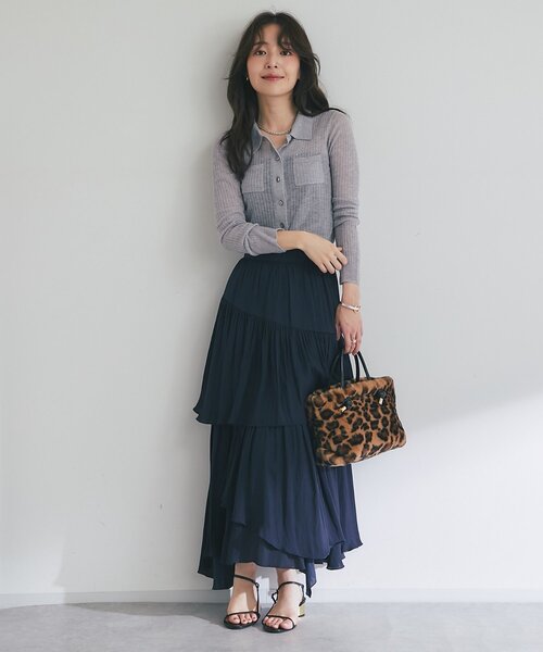 ラブティックボンボン　イレヘムティアードスカート　ホワイト La boutique Bonbon スカート 「新色追加！miki監修・3サイズ