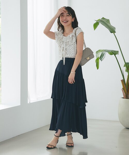 新色追加！miki監修・3サイズあり】イレヘムティアードスカート