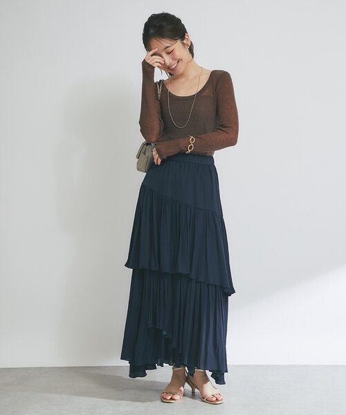 新色追加！miki監修・3サイズあり】イレヘムティアードスカート