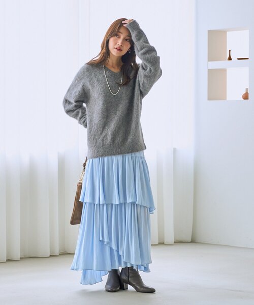 新色追加！miki監修・3サイズあり】イレヘムティアードスカート