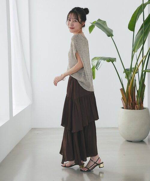セール】【miki監修・3サイズあり】イレヘムティアードスカート