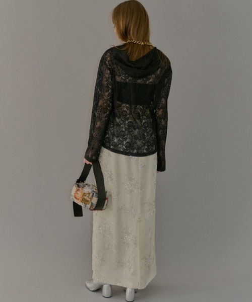 Flower embroidery skirt / フラワーエンブロイダリースカート