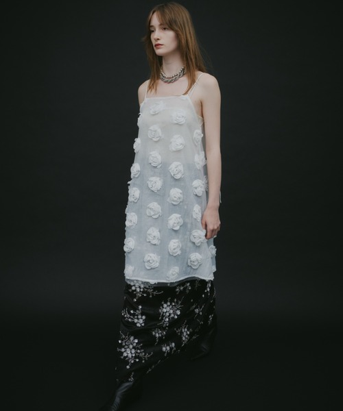 Flower embroidery skirt / フラワーエンブロイダリースカート