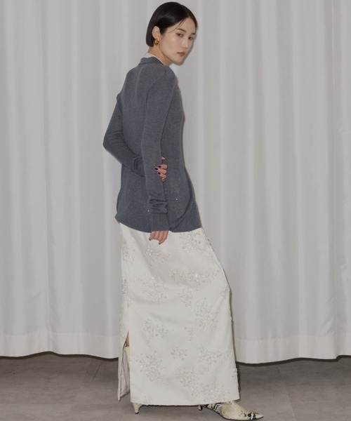Flower embroidery skirt / フラワーエンブロイダリースカート