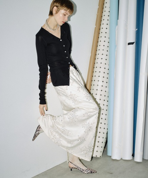 Flower embroidery skirt / フラワーエンブロイダリースカート
