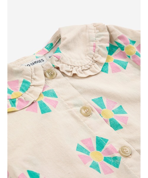 BOBO CHOSES（ボボショーズ）の「Kaleidoscope all over blouse（シャツ/ブラウス・キッズ・ホワイト・24MONTH/9MONTH/12MONTH/18MONTH/3MONTH/6MONTH）」の3枚目の写真