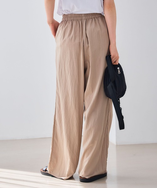 CROSS FUNCTION（クロスファンクション）の「《UV/撥水》エブ楽 ラップワイドパンツ【CROSS FUNCTION/クロスファンクション】（その他パンツ・レディース・ベージュ/ブラック・LL/M/L）」の20枚目の写真