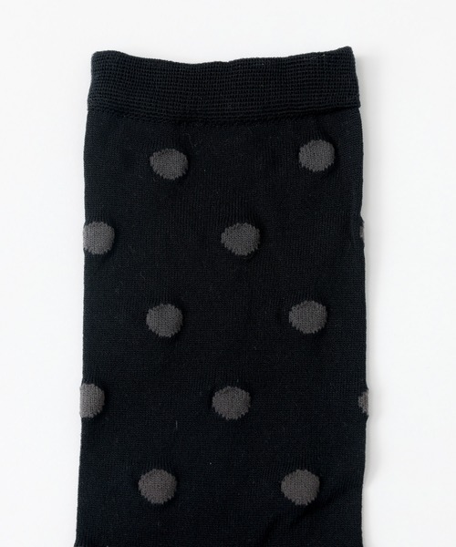 YUQRI（ユクリ）の「【YUQRI/ユクリ】Polka/靴下/シアー/ポルカドット/ギフト【WEB限定】（ソックス/靴下・レディース・ブラック/ベージュ・フリー）」の7枚目の写真