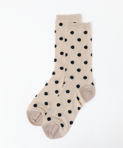 YUQRI（ユクリ）の「【YUQRI/ユクリ】Polka/靴下/シアー/ポルカドット/ギフト【WEB限定】（ソックス/靴下・レディース・ブラック/ベージュ・フリー）」の11枚目の写真
