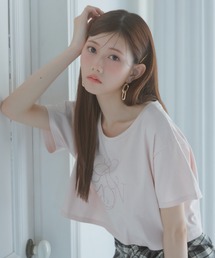 rienda｜リエンダのTシャツ/カットソー（ピンク/桃色系）通販
