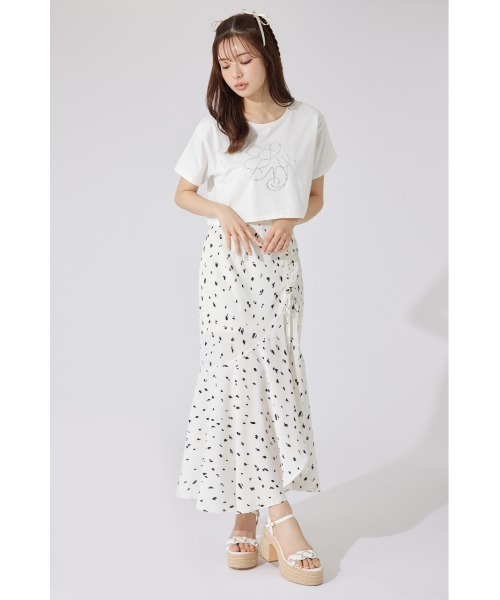 rienda（リエンダ）の「【AKB48 千葉恵里さん着用】ラインストーンロゴTシャツ 夏服 半袖（Tシャツ/カットソー・レディース・ホワイト/ブラック/ライトピンク・FREE）」の8枚目の写真