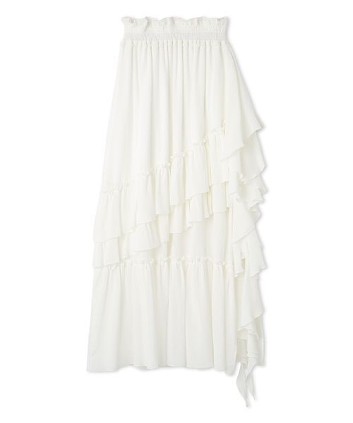 LILY BROWN ♡ イレヘムティアードスカート イレヘムティアードスカート（スカート）｜LILY BROWN（リリーブラウン