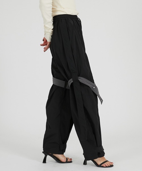 PRANK PROJECT（プランクプロジェクト）の「ストラップトラックパンツ / Strap Track Pants（その他パンツ・レディース・ブラウン/オフホワイト/ブラック・36/38）」の15枚目の写真