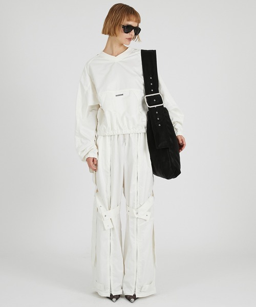 PRANK PROJECT（プランクプロジェクト）の「ストラップトラックパンツ / Strap Track Pants（その他パンツ・レディース・ブラウン/オフホワイト/ブラック・36/38）」の11枚目の写真