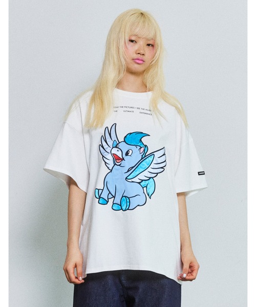 Little sunny bite(リトルサニーバイト)の「【8】【it】【little sunny bite Disney collection】 fantasia big tee(Tシャツ/カットソー・レディース・ブラック/ホワイト/ブルー・SMALL/MEDIUM)」の2枚目の写真