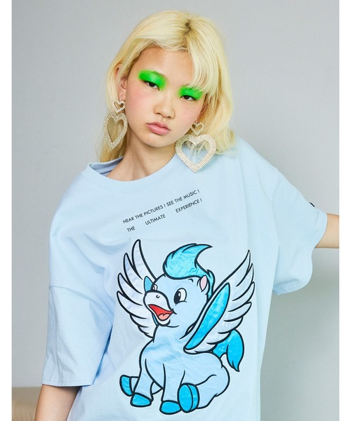 Little sunny bite(リトルサニーバイト)の「【8】【it】【little sunny bite Disney collection】 fantasia big tee(Tシャツ/カットソー・レディース・ブラック/ホワイト/ブルー・SMALL/MEDIUM)」の3枚目の写真