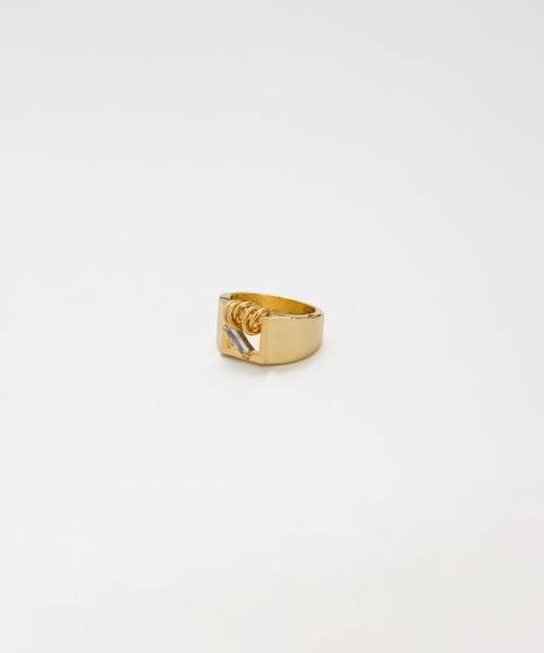LAPUIS（ラピュイ）の「LAPUIS(ラピュイ) Coil Frame ring（リング・レディース・ゴールド/マルチ・11号/13号）」の6枚目の写真