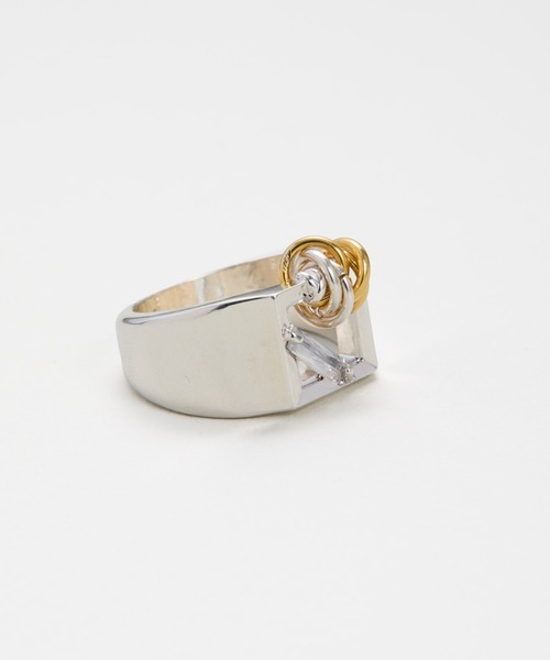 LAPUIS（ラピュイ）の「LAPUIS(ラピュイ) Coil Frame ring（リング・レディース・ゴールド/マルチ・11号/13号）」の9枚目の写真