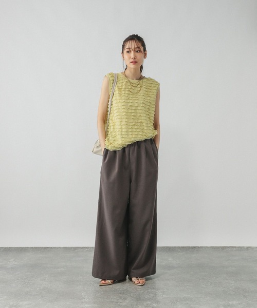 GLOBAL WORK(グローバルワーク)の「ティアードフリルノースリーブ/577912(Tシャツ/カットソー・レディース・グリーン系その他3/ブラック/オフホワイト・LARGE/MEDIUM)」の13枚目の写真