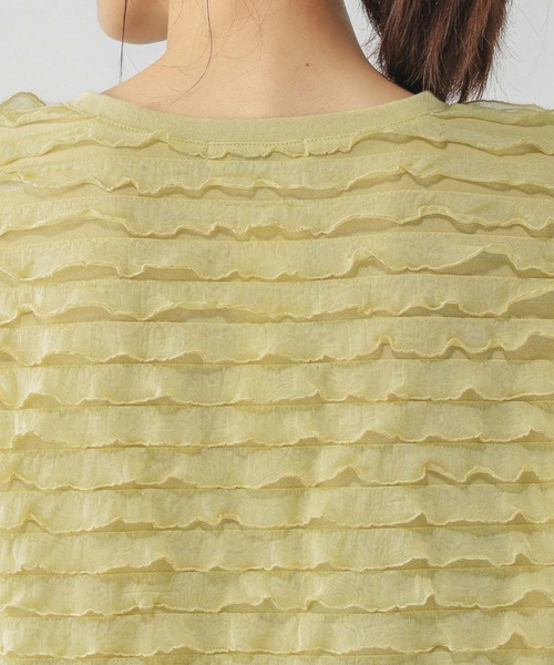 GLOBAL WORK(グローバルワーク)の「ティアードフリルノースリーブ/577912(Tシャツ/カットソー・レディース・グリーン系その他3/ブラック/オフホワイト・LARGE/MEDIUM)」の22枚目の写真