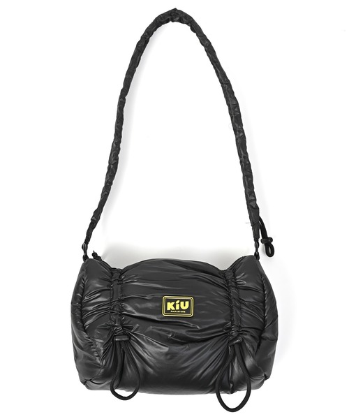 KiU（キウ）の「パフィーギャザーハンドルバッグ（ショルダーバッグ・レディース・ブラック/ライトブルー/シルバー・FREE）」の10枚目の写真