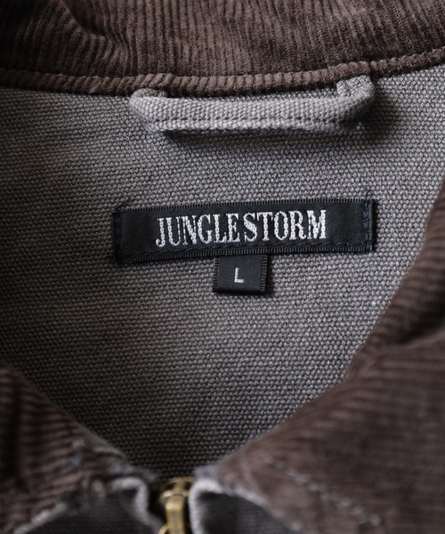 Jungle Storm(ジャングルストーム)の「JUNGLESTOTM ダック 衿コーデュロイ JKT(ブルゾン・メンズ・ブラック/ブルー/チャコールグレー/ブラウン/キャメル・L/M/LL)」の11枚目の写真
