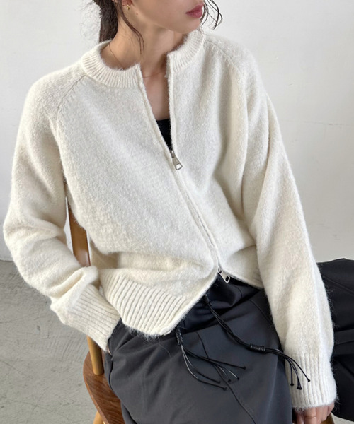 セール】【Good Riddance】クルーネック ダブルジップ ニット