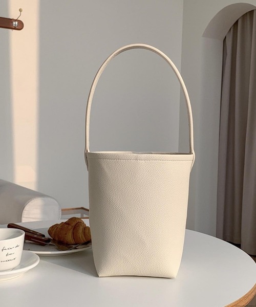 VIBGYOR(ヴィブジョー)の「Liaa/巾着付き バケツバッグ A18428(トートバッグ・レディース・シルバー/ブラック/ベージュ/ホワイト/ピンク/ダークブラウン・FREE)」の7枚目の写真