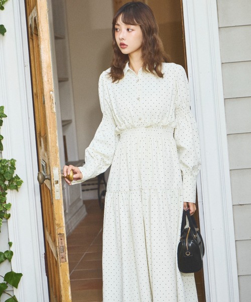 Retro Classical Long Dress / レトロクラシカルロングワンピース