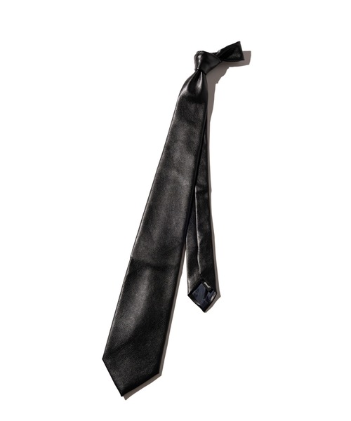 Synth Leather Tie / シンセレザータイ（ネクタイ）｜glamb（グラム
