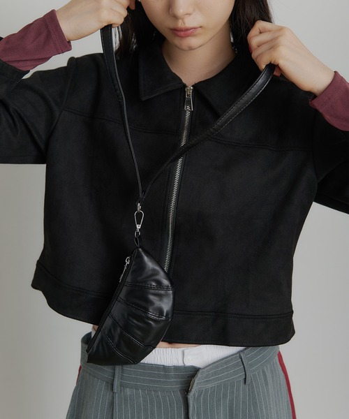 SEN TOKYO(セントーキョー)の「ミニネッククロスボディ クロワッサンバッグ(ショルダーバッグ・レディース・ホワイト/ブラック/ブラウン/レッド/シルバー/ブルー・FREE)」の4枚目の写真