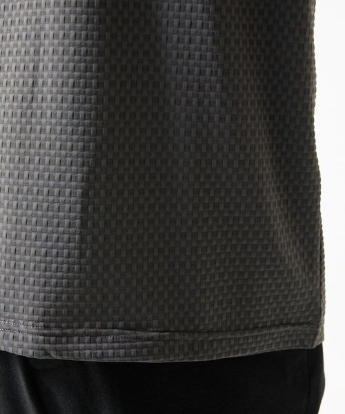 MK MICHEL KLEIN HOMME （エムケーミッシェルクランオム）の「【接触冷感】ティサ―ジュジャガードカットソー（Tシャツ/カットソー・メンズ・ライラック/ライトグレー/チャコールグレー・48/46/51）」の8枚目の写真