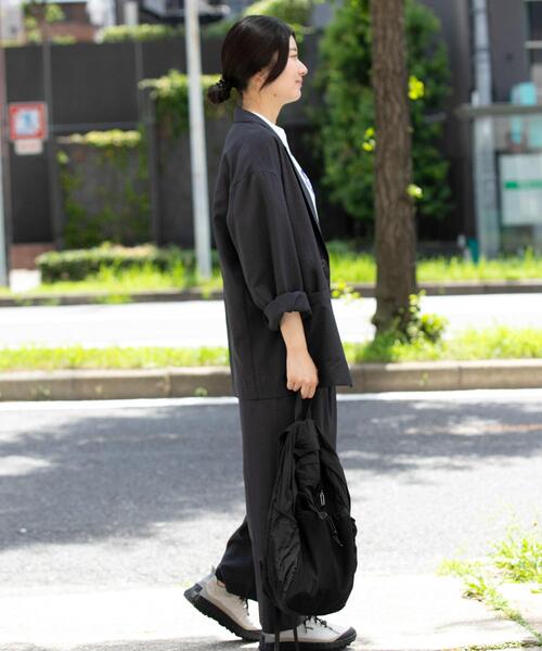 EKAL(エカル)の「『UR TECH』租毛ライク ツイストシームパンツ(その他パンツ・レディース・チャコールグレー/ブラウン・ONE)」の22枚目の写真