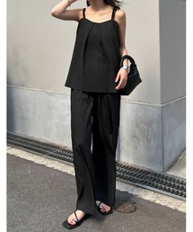 IENA グログランキャミ　パンツセットアップ ブラック IENA グログランキャミ パンツセットアップ ブラック