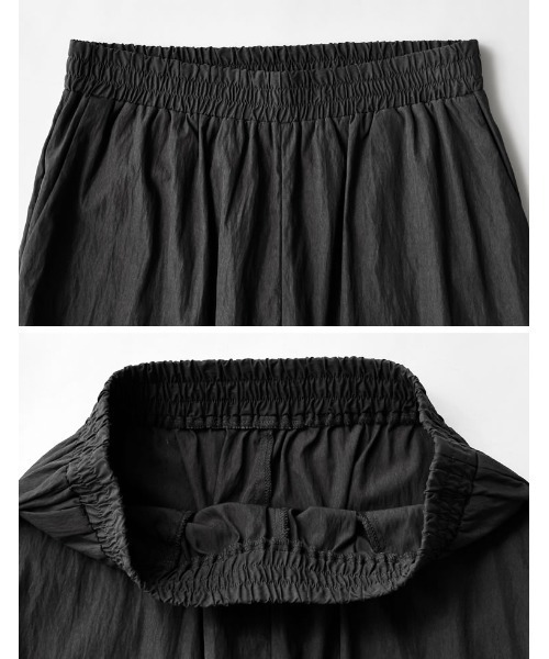 Re:EDIT（リエディ）の「[撥水加工][RAIN SHIELD][2点セット]フロントタックキャミ×パンツセットアップ（サロペット/オーバーオール・レディース・チャコールグレー/ブラック・MEDIUM/LARGE）」の20枚目の写真