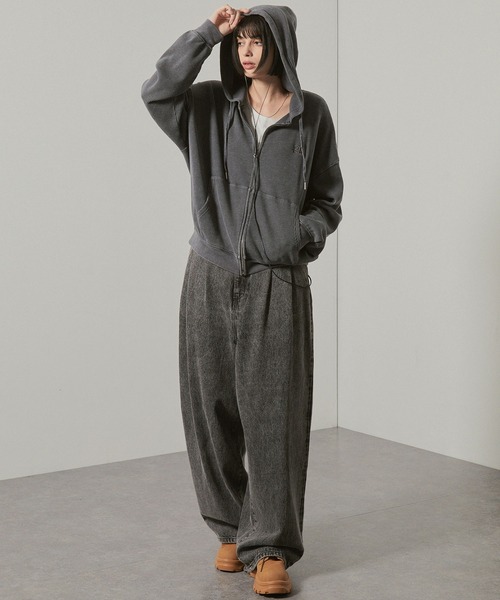 セール】【Alfred Alex】ヴィンテージ加工スノーウォッシュワン