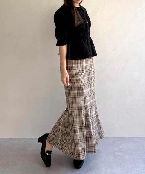 31 Sons de mode（トランテアン　ソン　ドゥ　モード）の「一部店舗限定 シャーリングペプラムブラウス（シャツ/ブラウス・レディース・ブラウン/ピンク/ブラック・ﾌﾘ-）」の12枚目の写真